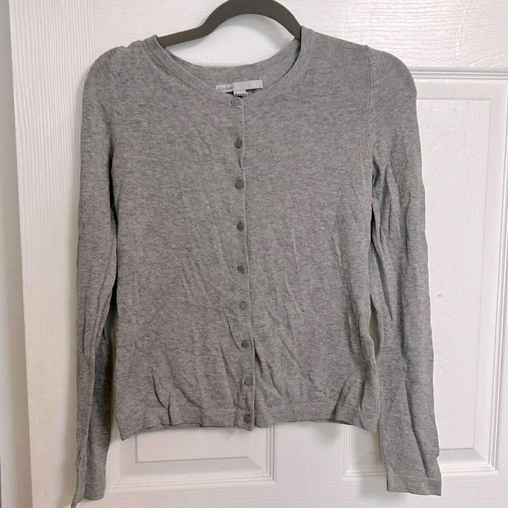 Gray old navy cardigan size s
